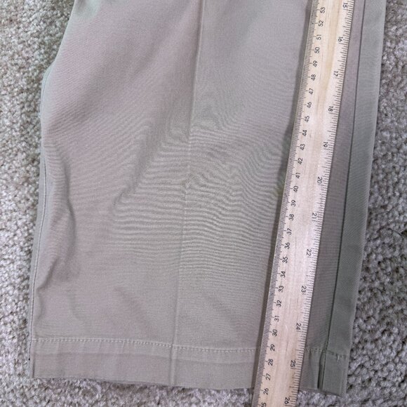Talbots Signature Cropped Capri Pants Women Sz 16 Beige Straight Stretch E492 - Picture 10 of 12